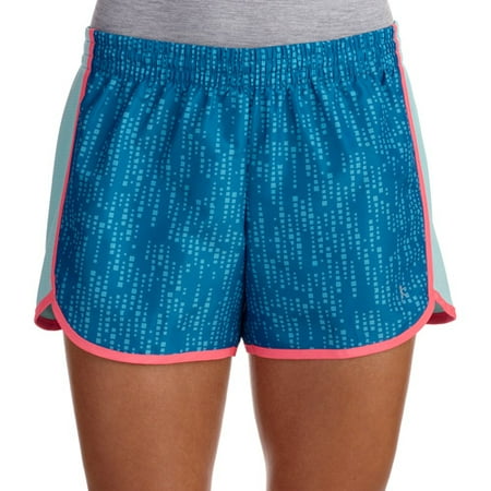 Danskin Now Women's Woven Running Shorts With Mesh Panel and Hidden ID ...