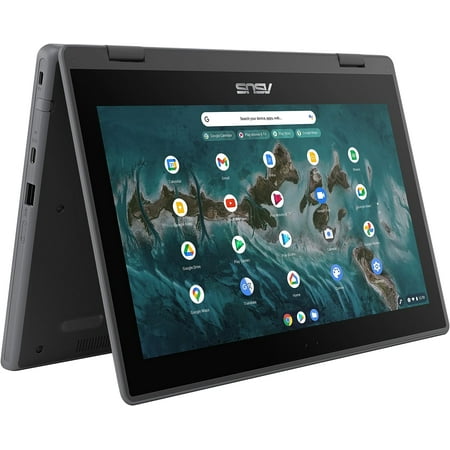 ASUS Chromebook Flip CR1 11.6" HD (1366 X 768) Touchscreen 2-in-1 Convertible Rugged Laptop - Intel Celeron N5100 4-Core up to 2.80 GHz, 8GB RAM, 32GB Storage, Wi-Fi 6 + Bluetooth, HD Camera, ChromeOS