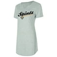 thumbnail image 2 of Women's Concepts Sport Gray New Orleans Saints Petition Knit Nightshirt, 2 of 3