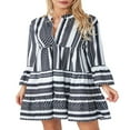 thumbnail image 1 of Womens Summer Floral Mini Dress Boho Flowy Short Dresses Long Sleeve Cocktail Dress, 1 of 7