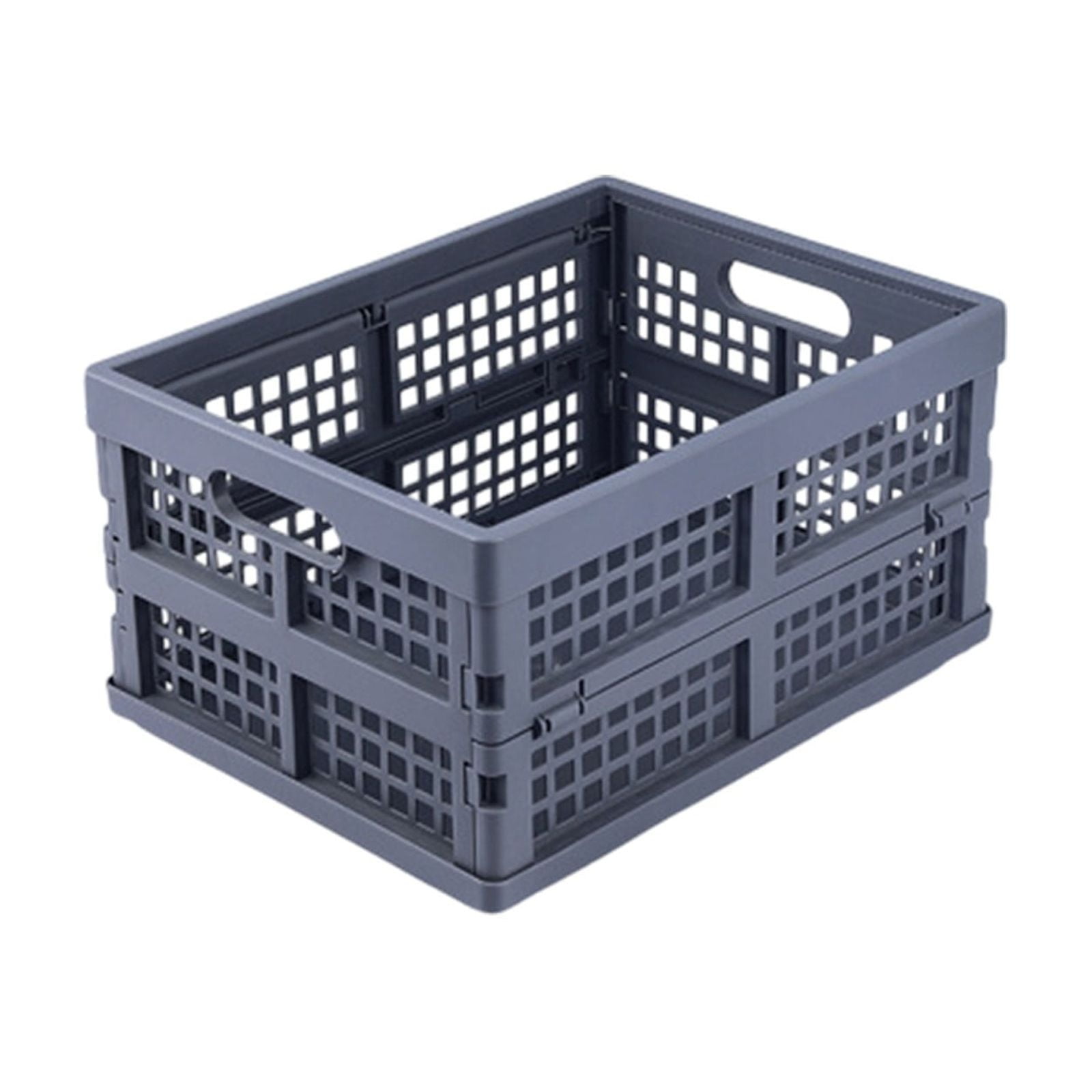 UUHYTG Storage Basket, Large Foldable Mesh Organizer Basket for Desktop, Snack Stationery Cosmetics Storage Box, Multipurpose Fruit and Home Office Organizer Container