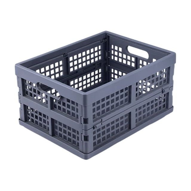 Panier de Rangement Pliable pour Femmes, Conception de Ventilation en Maille Plastique, 35 x 26,5 x 18,5 cm, Léger 620 g, Structure Pliable Compacte, Utilisation Multi-Scènes