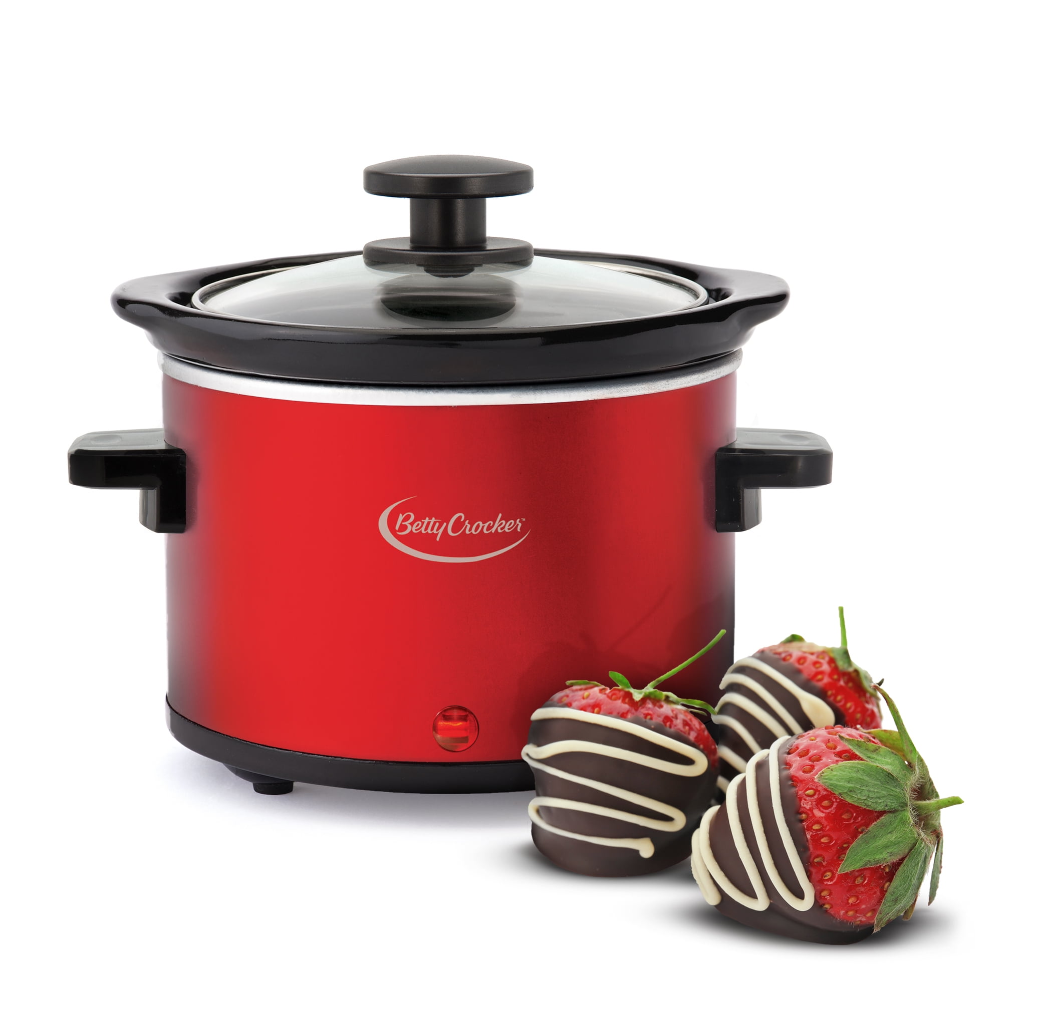 Betty Crocker Mini, Fondue melting Pot Warmer and chocolatier, 0 7 Quart, Red