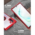 thumbnail image 4 of Amuoc Samsung Galaxy Note 10 Case, [ Military Grade ] 15ft. Drop Tested Protective Case | Kickstand | Compatible with Samsung Galaxy Note 10 / Note 10 5G Case -Red, 4 of 7