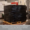 thumbnail image 6 of PSBM Stretch Wrap 18 Inch x 1500 Feet 8 Rolls 63 Gauge Black Opaque Hand Shrink Film for Pallet Packaging Moving Packing and Wrapping, 6 of 11