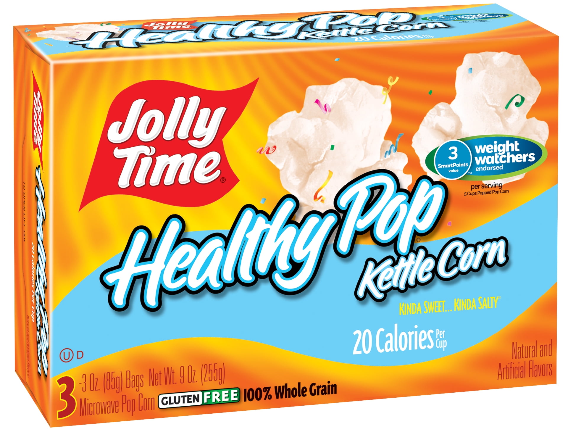 (5 Pack) JOLLY TIME Healthy Pop Kettle Corn Microwave Popcorn, 3 Oz