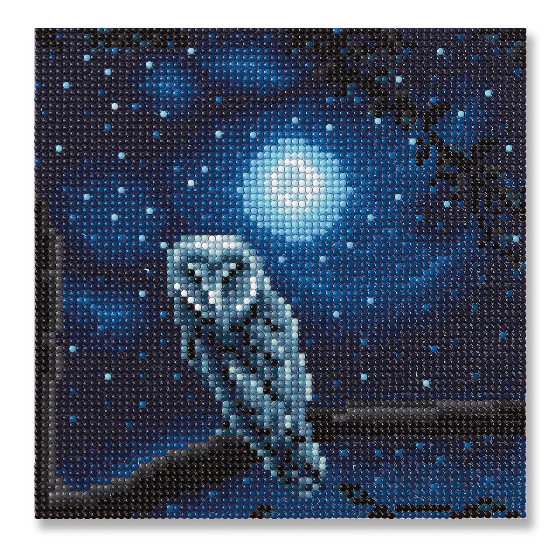 Night Owl Painting Diamond Art Kit by Make Market – Full Drill with Gems & Tools - 8" x 8" Canvas - 6 Pack