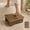 Rustic Brown, variant on Y&M One Step Stool for Adults Seniors, Waterproof HDPE Stepping Stools with Non-Slip Foot, 3.5" Heavy Duty Bed Step for High Beds, Office, Kitchen, Living Room – Light Brown