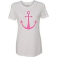 thumbnail image 3 of Inktastic Anchor Nautical Pink Women's T-Shirt, 3 of 5