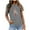 Gray, variant on Fesfesfes Tops for Women Casual Spring Women's Fashion Printed Loose T-shirt Short Sleeves Blouse Round-Neck Casual Tops Linen Tops for Women 6(M)