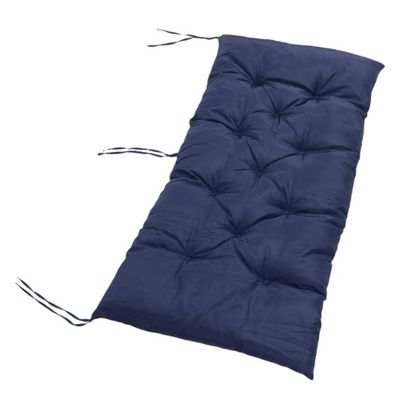 Outdoor Bench Cushion Swing Cushion Patio Chair Cushion 100x50cm Rainproof Sun Proof with 3 Straps for Garden Furniture Loveseat Deck