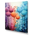 thumbnail image 2 of Designart "Botanicals Firework Display in Color I" Floral Canvas Wall Art - Modern Colorful Abstract Botanicals Entryway Wall Art, 2 of 6