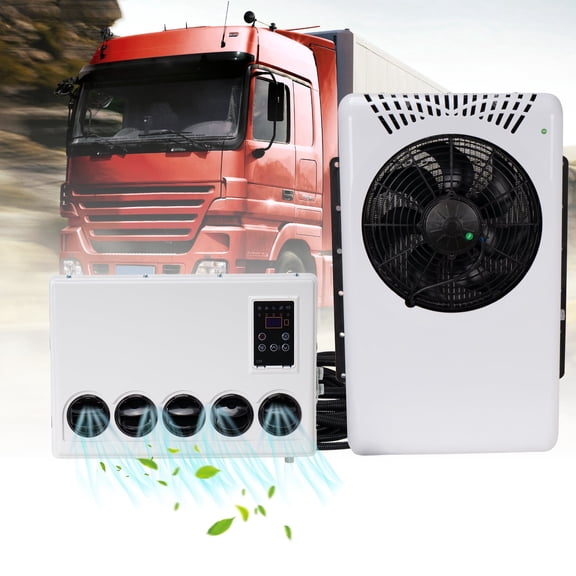 12V Electric Truck Air Conditioner Split RV A/C Unit for Caravan Bus, 12000BTU