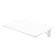 thumbnail image 4 of ToppiJoy Wall Mounted Folding Table Rectangular Computer Desk Home Office Floating Table Space Saving White 60*40cm, 4 of 14
