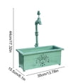 thumbnail image 3 of JZCHUNTOY 1 Pce Pot de Fleurs Carré en Fer Forgé pour Robinet, Jardinière Robuste Résistante à la Rouille, Contenant Décoratif de Jardin, pour Patio, Balcon, Appui de Fenêtre et Usage Intérieur Extérieur, 3 of 6