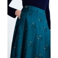 thumbnail image 5 of Free Assembly Women’s and Women’s Plus Pleated Tab Waist Midi Skirt, Sizes 0-28W, 5 of 6