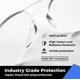 thumbnail image 3 of Gafas de seguridad transparentes a granel de 24, gafas protectoras para hombres y mujeres, protección ocular resistente a arañazos e impactos para trabajo, laboratorio, construcción, 3 of 5