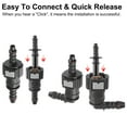 thumbnail image 4 of Unique Bargains 2 Set 3/8" 9.49mm SAE to 5/16" 8mm Nylon Fuel Line Hose Quick Release Connector, 4 of 6
