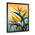 thumbnail image 2 of Designart "Exotic Bloom Profile II" Birds Of Paradise Picture Framed Wall Decor, 2 of 5