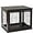 Dark Coffee, variant on SAEWUD Dog Crate Furniture, Small Dog Cage End Table with Two Opening Sides, Lockable Door, Puppy Kennel Indoor, Cute and Decorative, Pure White