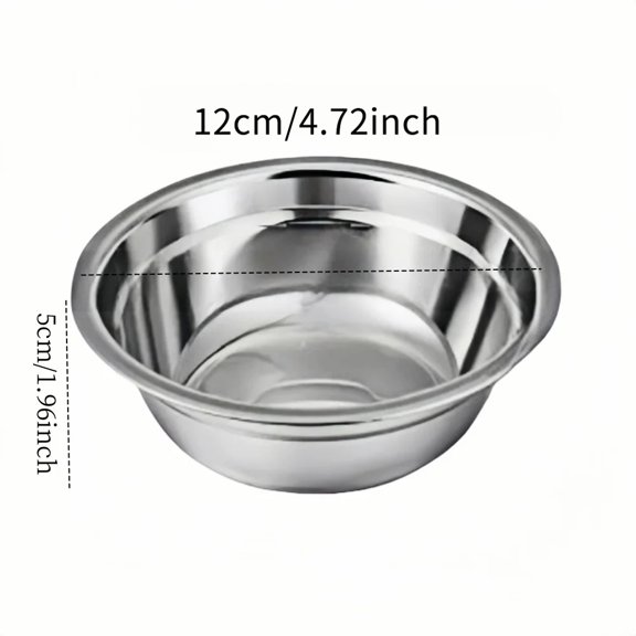 Stainless Steel Anti-Slip Pet Bowls Set for Cage Use - 6/18 Pieces Dog And Cat Feeding Plates