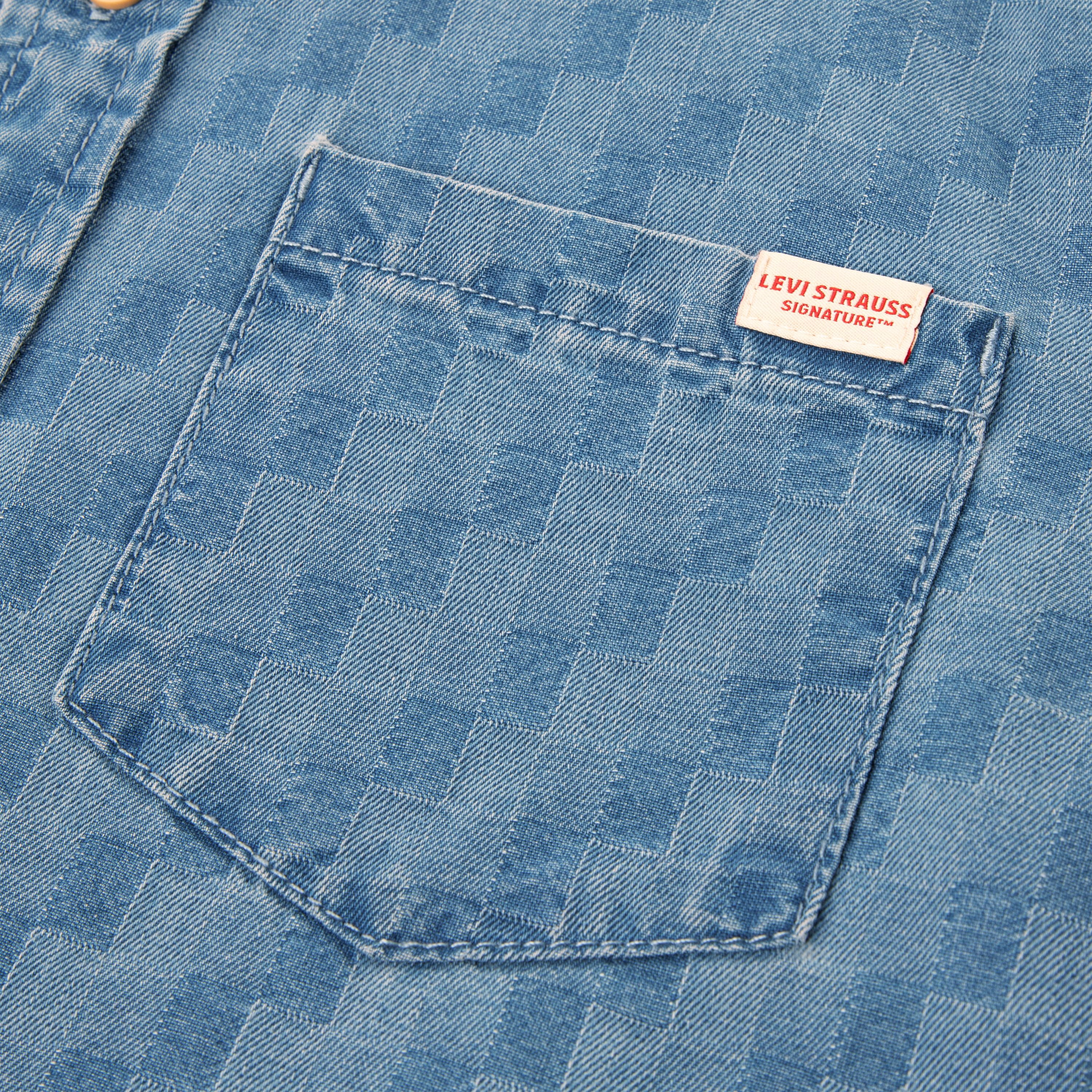 Levi Strauss Signature Boys Short Sleeve Button Down Shirt, Sizes 4-18