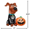 thumbnail image 3 of Gemmy Airblown Inflatable SCOOB w/Pumpkin Scene WB, 4 ft Tall, Multicolored, 3 of 4