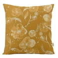 thumbnail image 1 of Vargottam Luxury, Printed Mustard Yellow CushionCovers,Decorative PillowCovers,SquareThrow Pillowcase -16x16Inches, 1 of 6