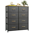 thumbnail image 2 of Uforic 8 Drawer Dressers,Chest of Drawers Fabric Storage Dressers for Bedroom Living Room Dark Gray, 2 of 7