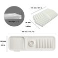 thumbnail image 2 of Faucet Protector and Drip Mat, Silicone Drain Mat for Kitchen Sink, 5 Tilt, 14*45cm, Off-White, 2 of 4