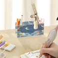 thumbnail image 7 of WOBOGO Palace Of Fantasy Acrylic Pen Holder 4 Compartments Clear Pencil Organizer Makeup Brush Storage Case, 7 of 7