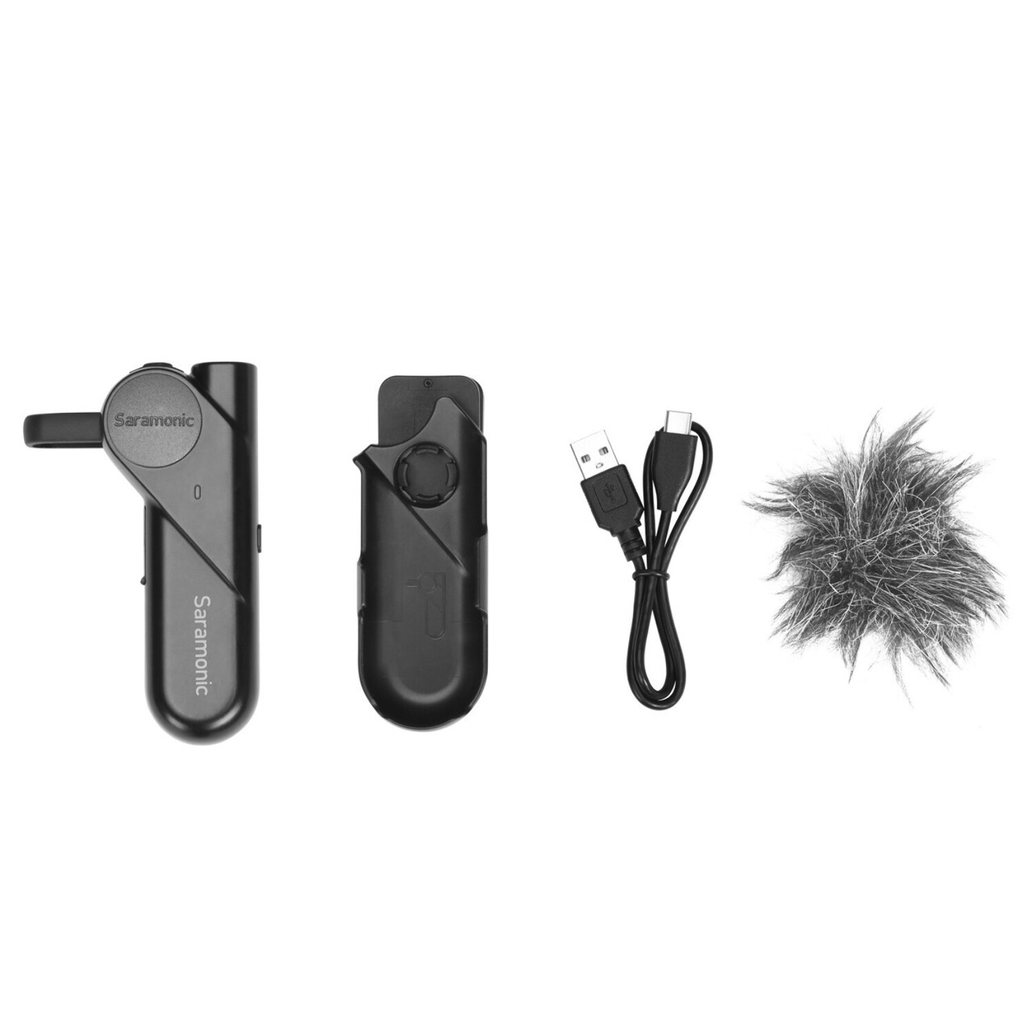Saramonic BTW Wireless BT Clip-On Mic w/ Headphone Out & Noise Reduction for Computers, Mobile Devices & More
