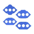 thumbnail image 2 of Plantilla de plantilla de enrutador de 4 piezas, ubicación, mejora del hogar, plantilla rápida de recorte C para Azul kusrkot plantilla de enrutador de esquinas de radio, 2 of 7