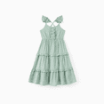 thumbnail image 5 of PatPat Girls Dresses Mommy and Me Vacation Outfits Green Wedding Guest Dresses Maxi Sleeveless Casual Summer Dresses for Girls,S-XL, 5 of 10