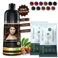 thumbnail image 2 of (3 pack) Herbishh Light Brown Hair Color Shampoo for Gray Hair with Pack 2 Hair colour stain remover, Hair Dye Shampoo 3 in 1, 100% Gray Coverage, Permanent Hair Color for Men & Women, Ammonia-free, 500 ml, 2 of 6