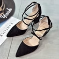 thumbnail image 2 of NOKIO Heels Closed Toe Pumps Shoes Women Pointed Toe Slingback Heels Women Pumps Dress Shoes Women's Fashion Casual Pointed Toe Square Heel Wedding Shoes High Heel Sandals, 2 of 9