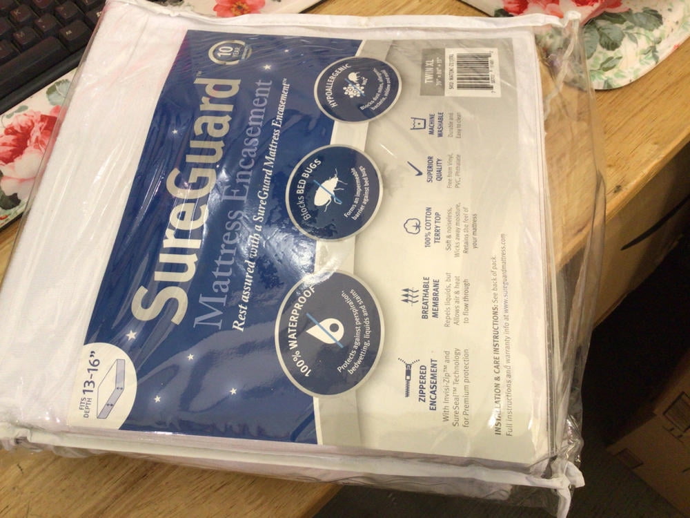 Full (13-16 in. Deep) SureGuard Mattress Encasement - 100% Waterproof, Bed  Bug Proof 