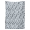 thumbnail image 3 of Ambesonne Rain Tablecloth Rectangular Table Cover, Tribal Motif Inspired, 60"x90", Charcoal Grey Blue Grey, 3 of 4