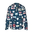 thumbnail image 3 of Kll Dental Seamless Print Men'S Women’s Upf 50+ Sun Protection Outdoor Hoodie Jacket Long Sleeve Fishing Hiking Performance Shirt- 3x-Large, 3 of 8