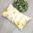 thumbnail image 5 of Lencenser 12" x 20" Yellow Floral Polyester Decorative Pillow Case, (2 Count), 5 of 6