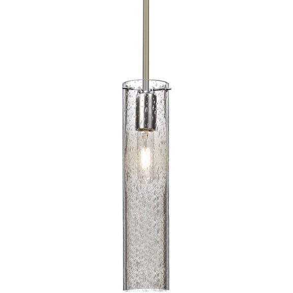 Besa Lighting - Juni 16 - 1 Light Cord Pendant-Satin Nickel Finish-Clear Bubble