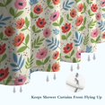 thumbnail image 6 of Pioneer Flower Floral Print Pattern Shower Curtain 72"x84", Bathroom Decorative Shower Curtain Set with 12 Hooks, Waterproof Washable, 6 of 6