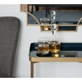 thumbnail image 7 of Kate and Laurel Celia Modern Tray Side Table, 18 x 12 x 26, Navy Blue and Gold, Foldable Rectangular End Table for Storage and Display, 7 of 7