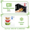 thumbnail image 4 of Recipientes de vidrio para almacenamiento de alimentos HOMBERKING, juego de 18 piezas, 4 of 7