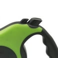 thumbnail image 2 of Correa retráctil para mascotas con botón de control y mango ergonómico, correa segura para pasear perros, para gatos, conejos, 16,4 pies, color verde, 2 of 12