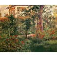 thumbnail image 2 of Manet, Edouard 14x12 White Modern Wood Framed Museum Art Print Titled - The Bellevue Garden, 2 of 4