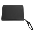 thumbnail image 1 of Card Storage Book, Trading Card Binder 4 Pockets Black Waterproof PP Sleeves PU Leather Cover Hold 400 Cards With Hand Strap For Basketball Game Cards, 1 of 8