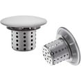 thumbnail image 1 of Filtre de Baignoire, Attrape-Cheveux de Douche, 2 Pcs en Acier Inoxydable pour Évier de Bain, Filtre de Baignoire, 1 of 5