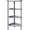 Grey 4 Tier, variant on 3 Tier Shower Caddy Organizer Shelf Corner, 13.5 x 10 x 26 Inches, Rustproof, Plastic Shower Rack Stands for Inside Bathroom, Bathtub, Shower pan, Blue (Round Slot Blue 3 Tier)