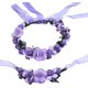 thumbnail image 1 of Corona de flores con pulsera estilo boho para boda festival--Purple BANYUO Electrónica, 1 of 4